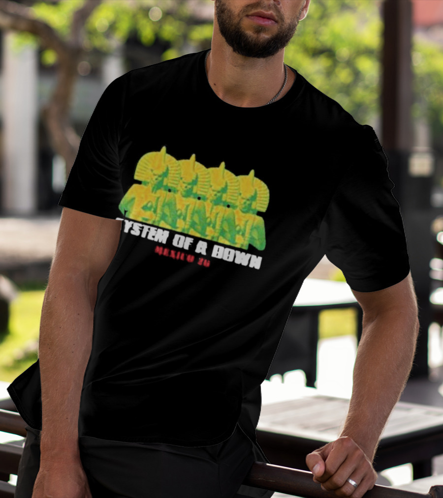 Original System Of A Down Pharaohs CDMX Mexico 2026 Event Estadio GNP Seguros May 27 28 T-Shirt