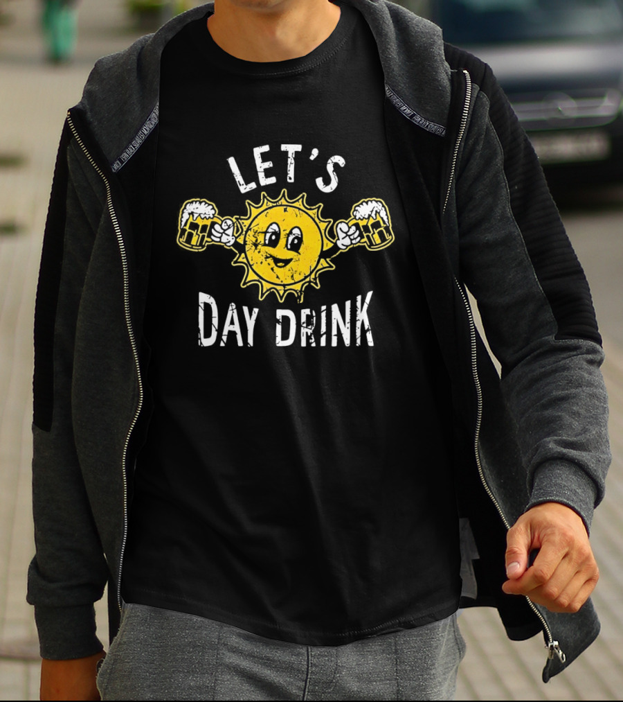 Sun Holding Beer S Let's Day Drink T-Shirt