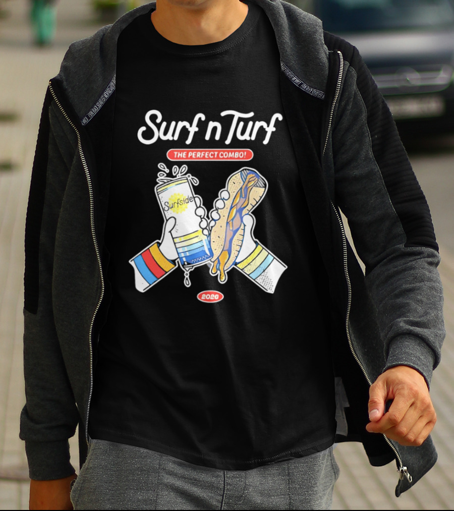 Surf N Turf The Perfect Combo Surfside 2026 T-Shirt