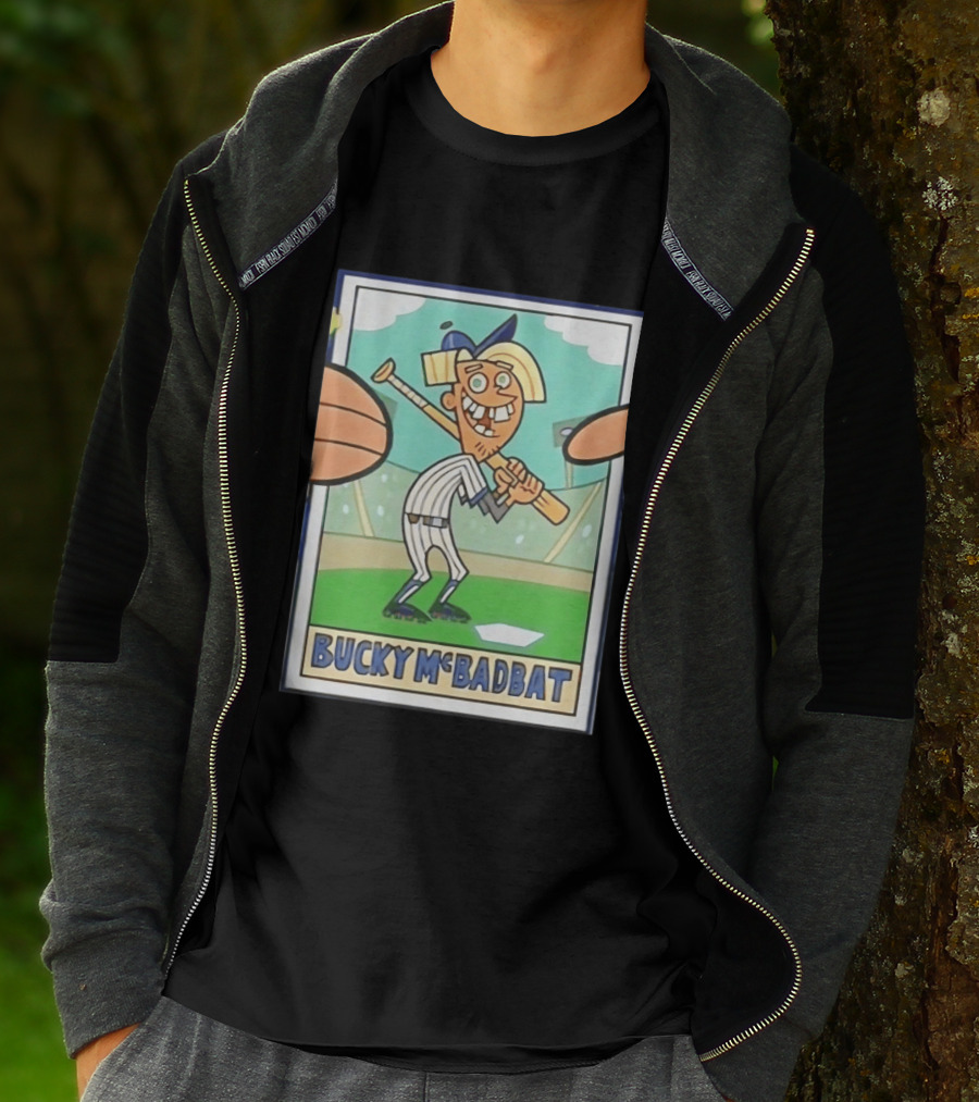 Bucky McBadbat Baseball Card The Fairly OddParents Trading Cards T-Shirt