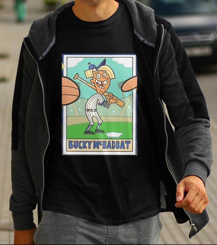 Bucky McBadbat Baseball Card The Fairly OddParents Trading Cards T-Shirt