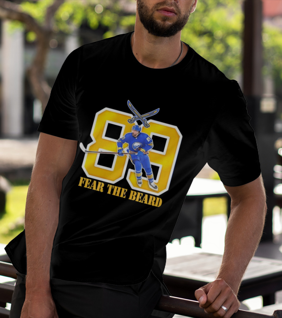 Buffalo Sabres Alex Tuch 89 Fear The Beard Hockey Player Fan Gear T-Shirt