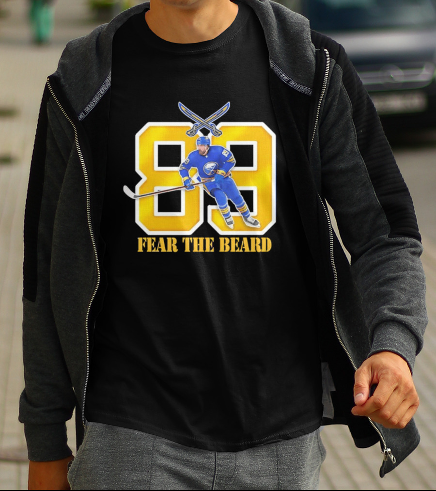 Buffalo Sabres Alex Tuch 89 Fear The Beard Hockey Player Fan Gear T-Shirt