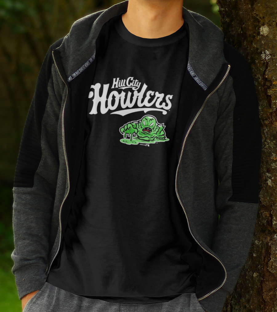 Hill City Howlers Swamp Monster Green Creature T-Shirt