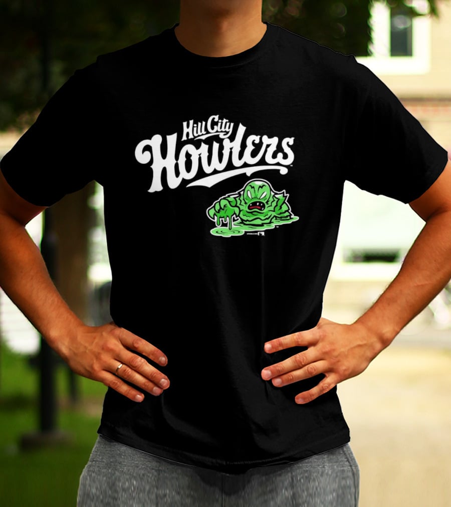 Hill City Howlers Swamp Monster Green Creature T-Shirt