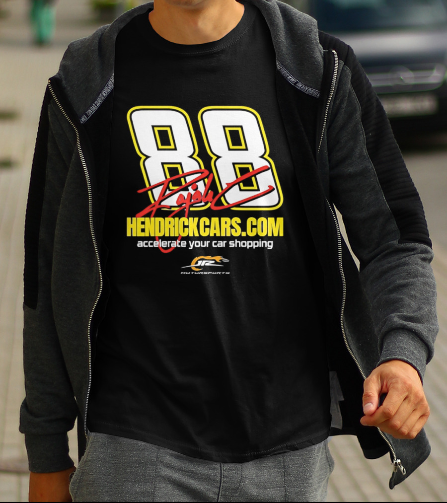 Dale Jr 88 Signature HendrickCarsCom JRM Motorsports NASCAR Accelerate Your Car Shopping T-Shirt