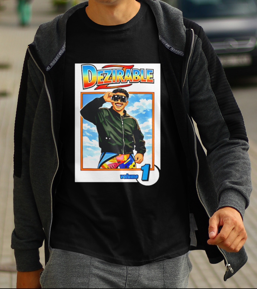 Dezirable Volume 1 Manga Cover Retro Style Sunglasses Colorful T-Shirt