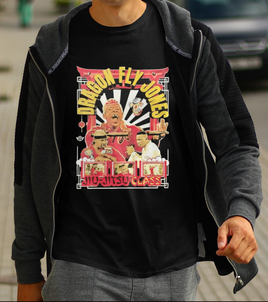 Dragon Fly Jones Jiu Jitsu Class Martial Arts Comedy 90s T-Shirt