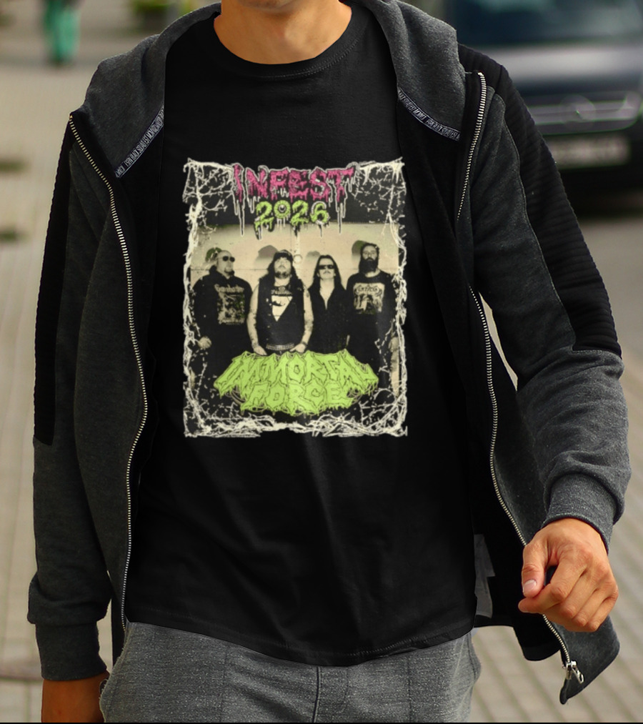 Infest 2026 Death Metal Canada Immortal Force Band T-Shirt