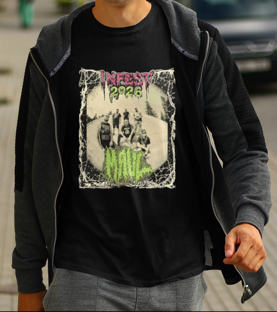 Infest 2026 Maul Old School Death Metal Band Vintage Aesthetic T-Shirt