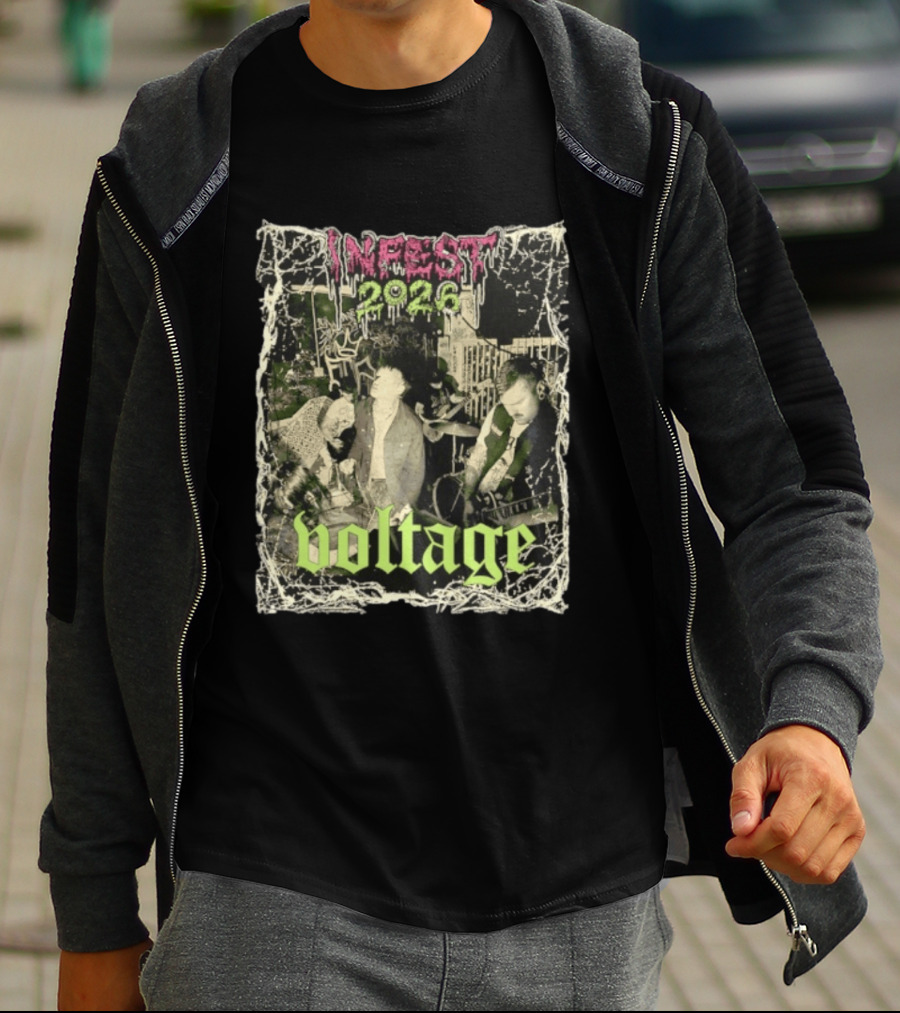 Infest 2026 Voltage From The Smoking Ruins Of Civilization T-Shirt