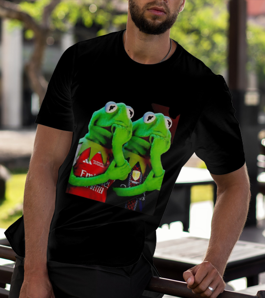 Kermit The Frog Thinking Arsenal Paris Saint Germain Final Budapest Emirates Groupama 2023 T-Shirt