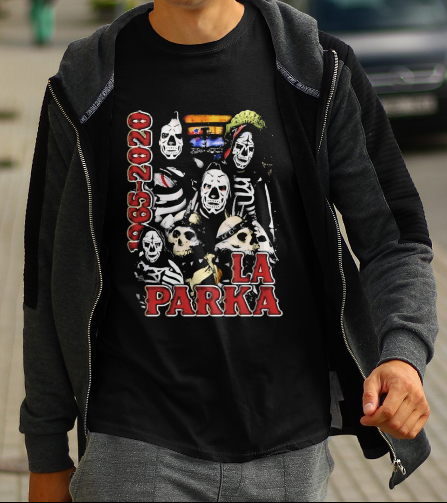 La Parka 1965 2020 Lucha Libre AAA Wrestling Skeleton Warriors T-Shirt