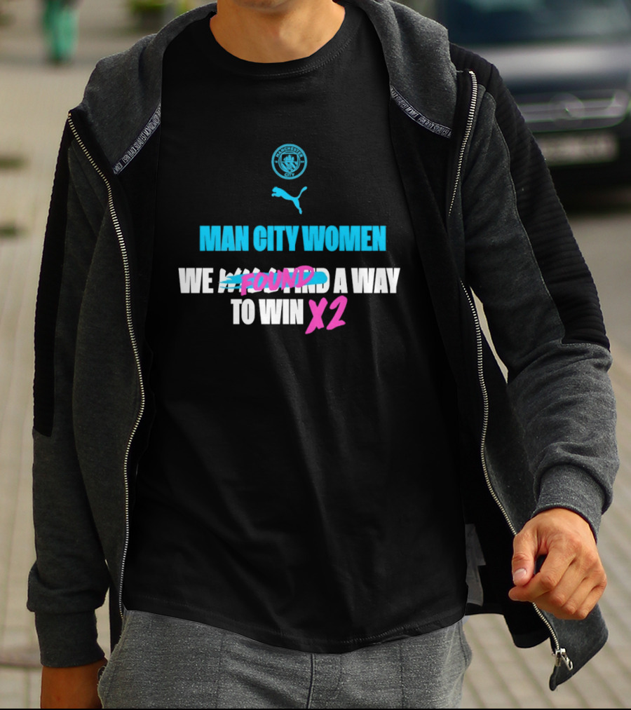 Man City Women We Found A Way To Win X2 Puma T-Shirt