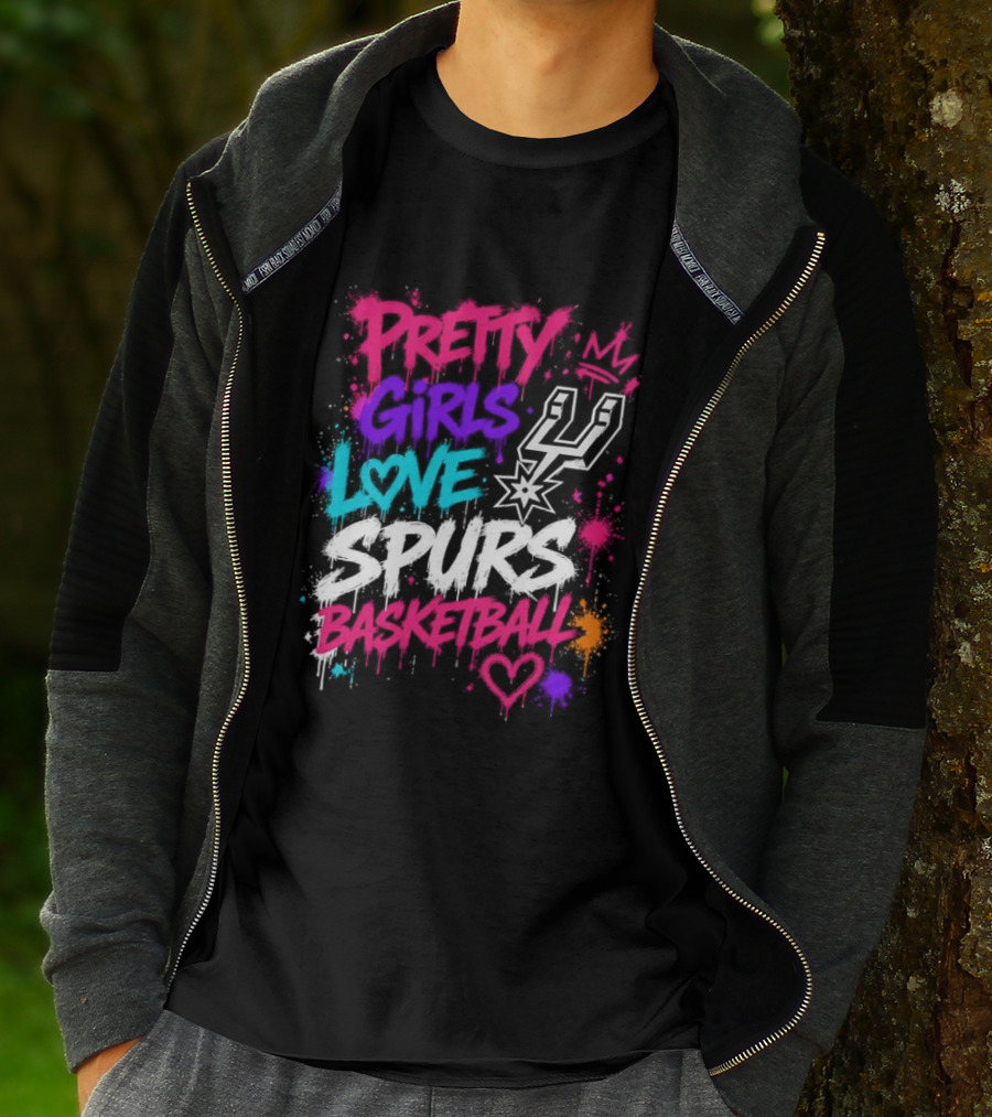 Pretty Girls Love Spurs Basketball San Antonio Spurs T-Shirt