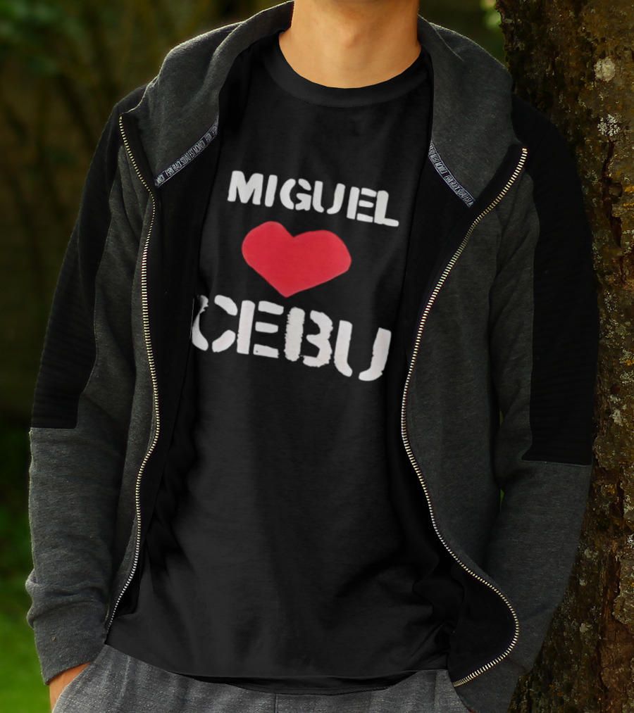 Miguel Loves Cebu Heart Souvenir Travel Destination T-Shirt