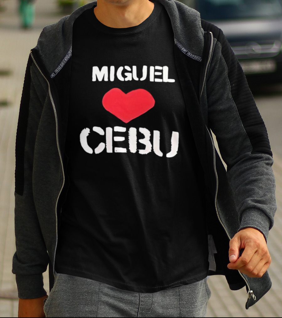 Miguel Loves Cebu Heart Souvenir Travel Destination T-Shirt