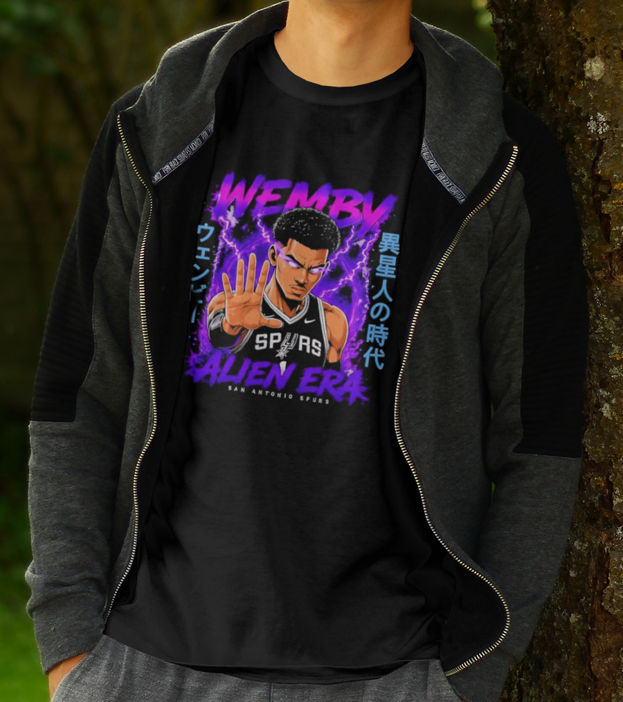 San Antonio Spurs Wemby Wembanyama Alien Era Iseijin No Jidai T-Shirt