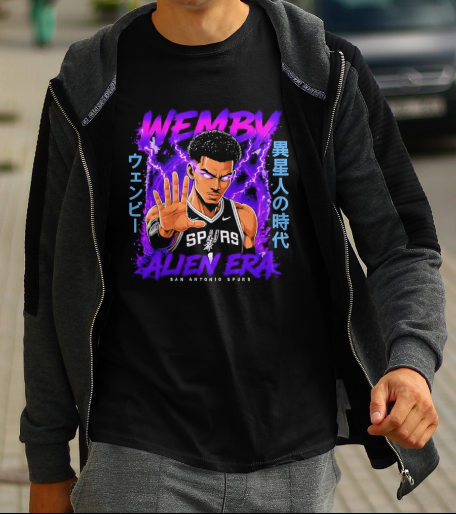 San Antonio Spurs Wemby Wembanyama Alien Era Iseijin No Jidai T-Shirt