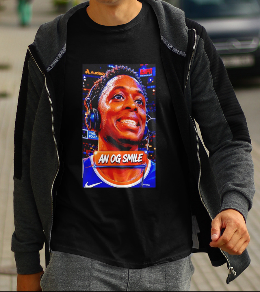 OG Anunoby New York Knicks An OG Smile ESPN NBA Broadcast Experience T-Shirt