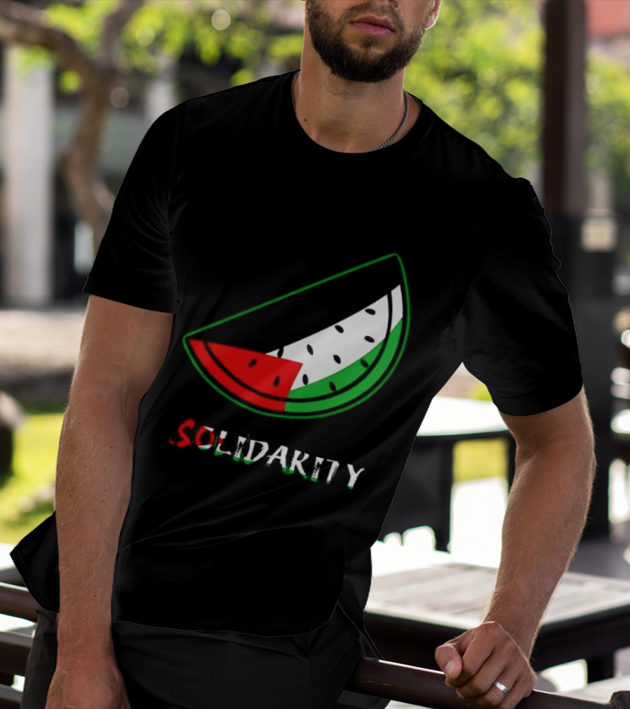 Solidarity Watermelon Palestinian Flag T-Shirt
