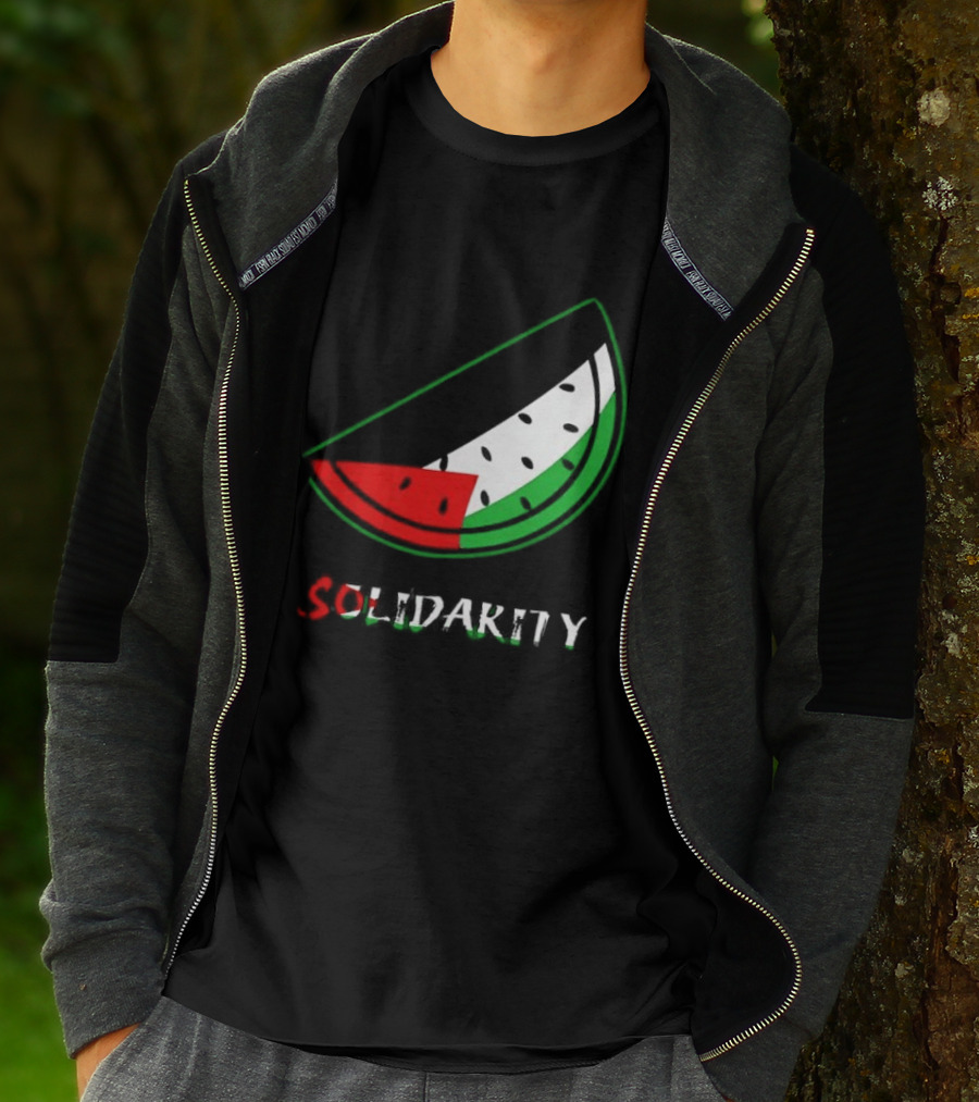 Solidarity Watermelon Palestinian Flag T-Shirt