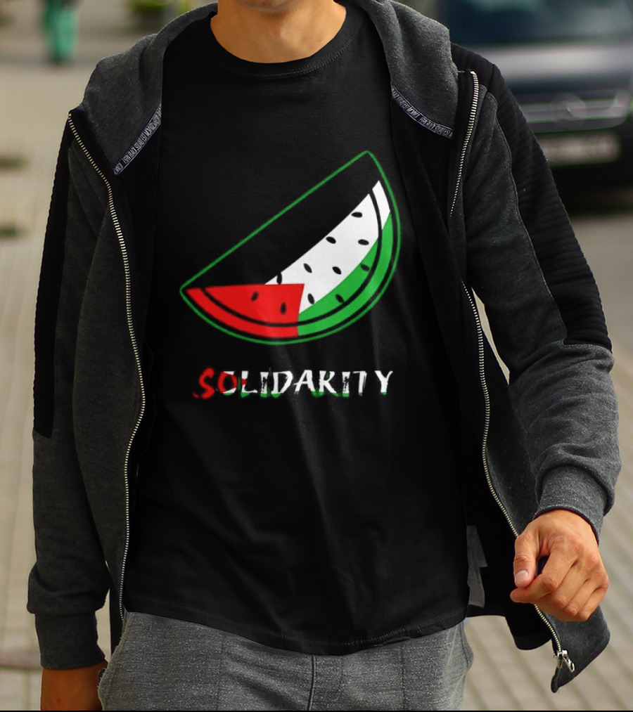Solidarity Watermelon Palestinian Flag T-Shirt