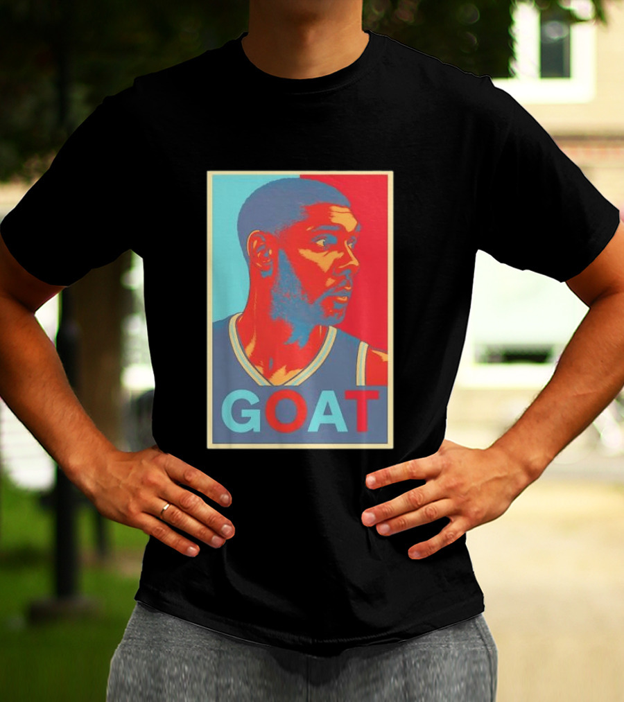 GOAT Tim Duncan San Antonio Spurs T-Shirt