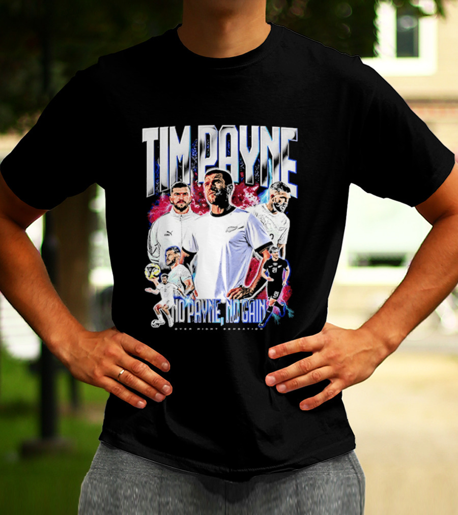 Tim Payne No Payne No Gain Soccer Sports Powerhouse T-Shirt