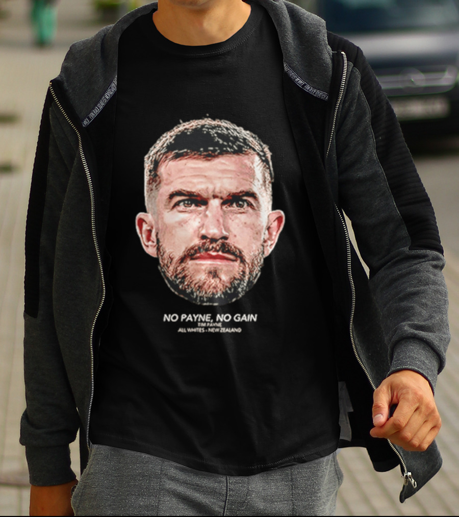 Tim Payne Wellington Phoenix No Payne No Gain Big Head T-Shirt