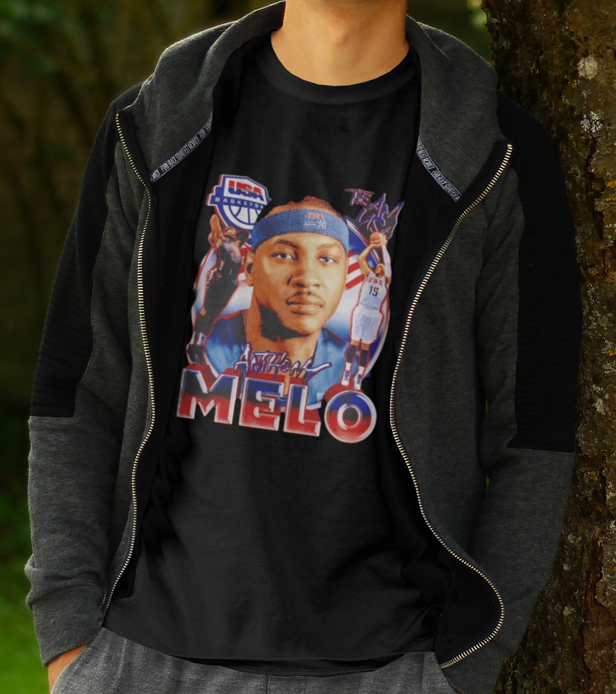 USA Basketball Team Anthony Melo Carmelo Anthony Player Team USA T-Shirt