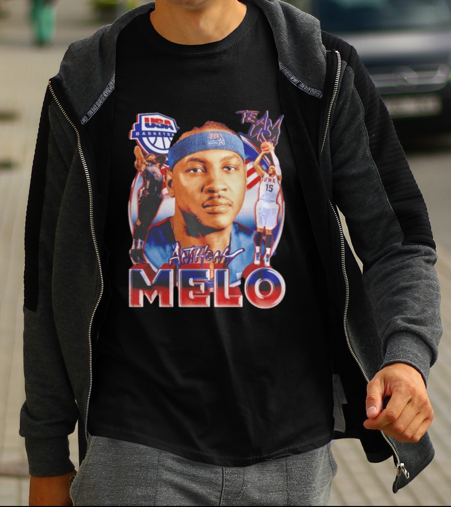 USA Basketball Team Anthony Melo Carmelo Anthony Player Team USA T-Shirt