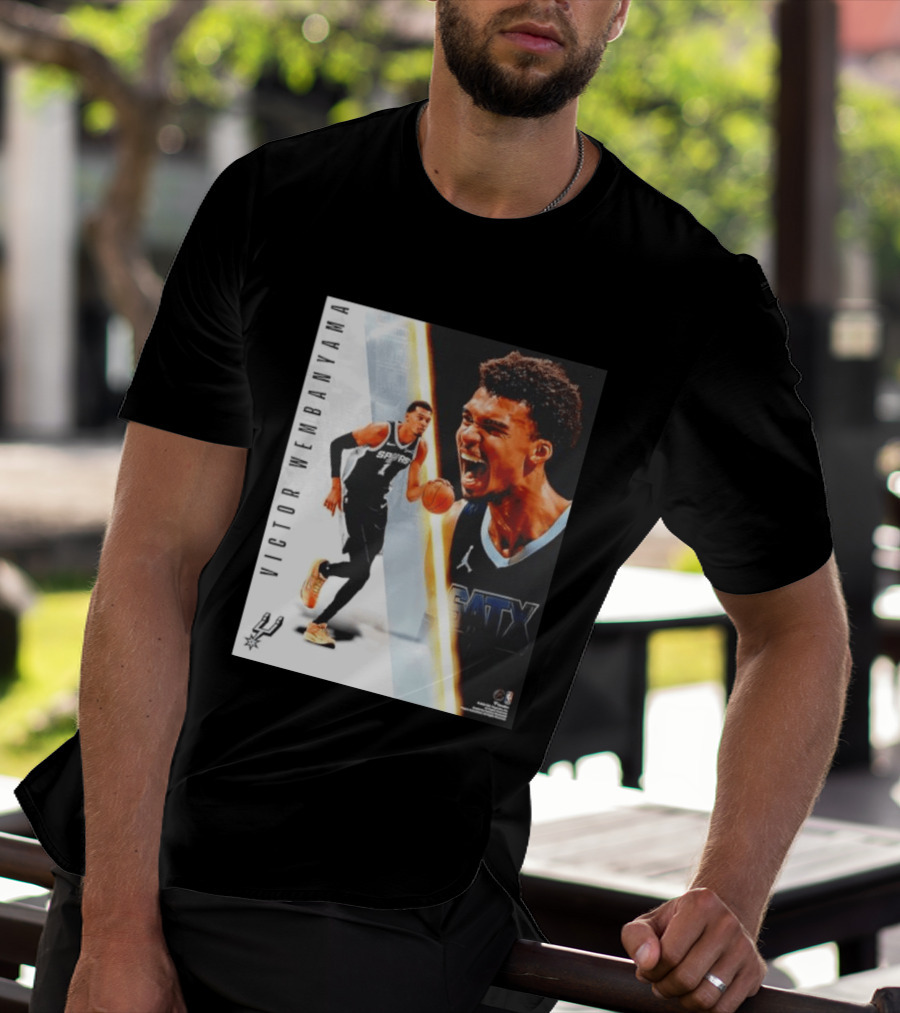 Victor Wembanyama San Antonio Spurs SATX Radiance Collage T-Shirt