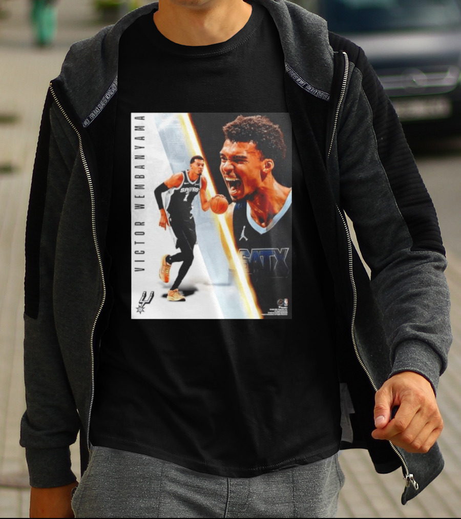 Victor Wembanyama San Antonio Spurs SATX Radiance Collage T-Shirt
