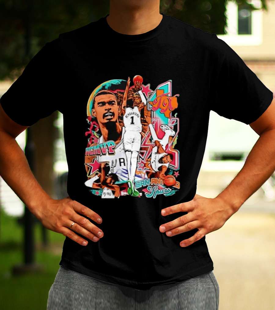 Wembanyama WEMVP San Antonio Spurs Basketball Action TX T-Shirt