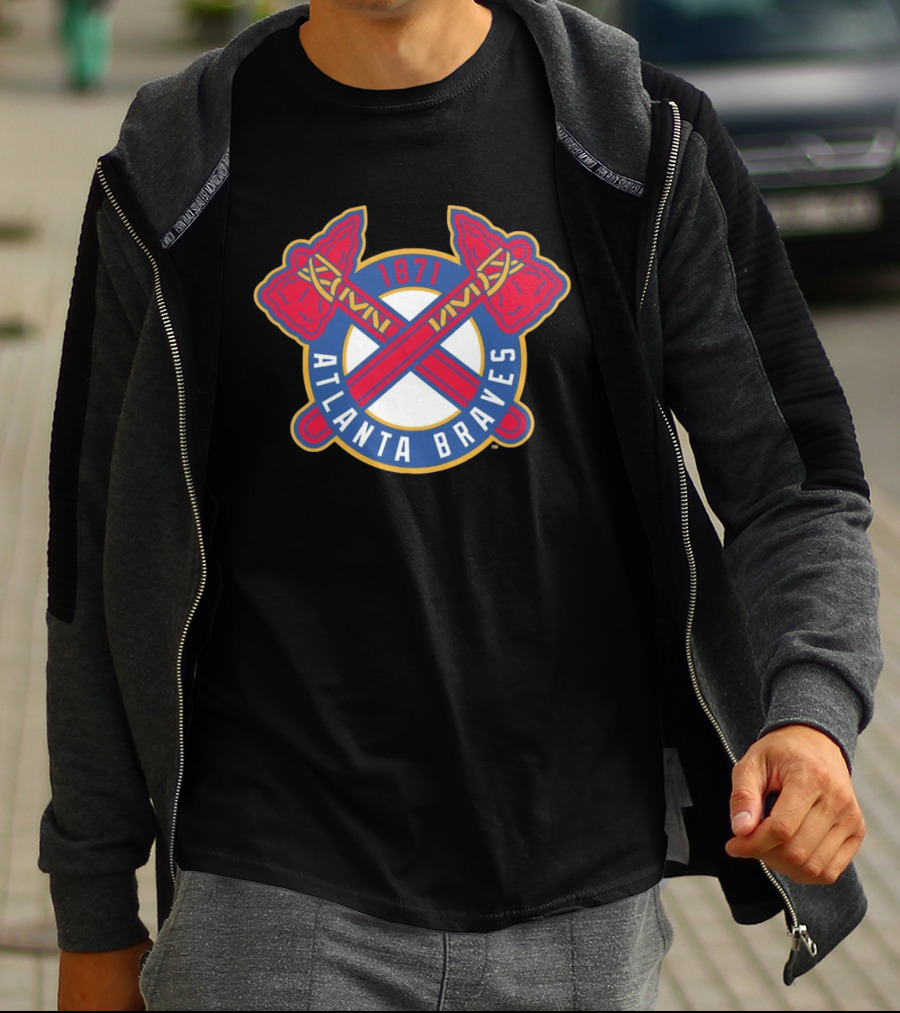 Atlanta Braves MLB 1871 Cross Tomahawk T-Shirt