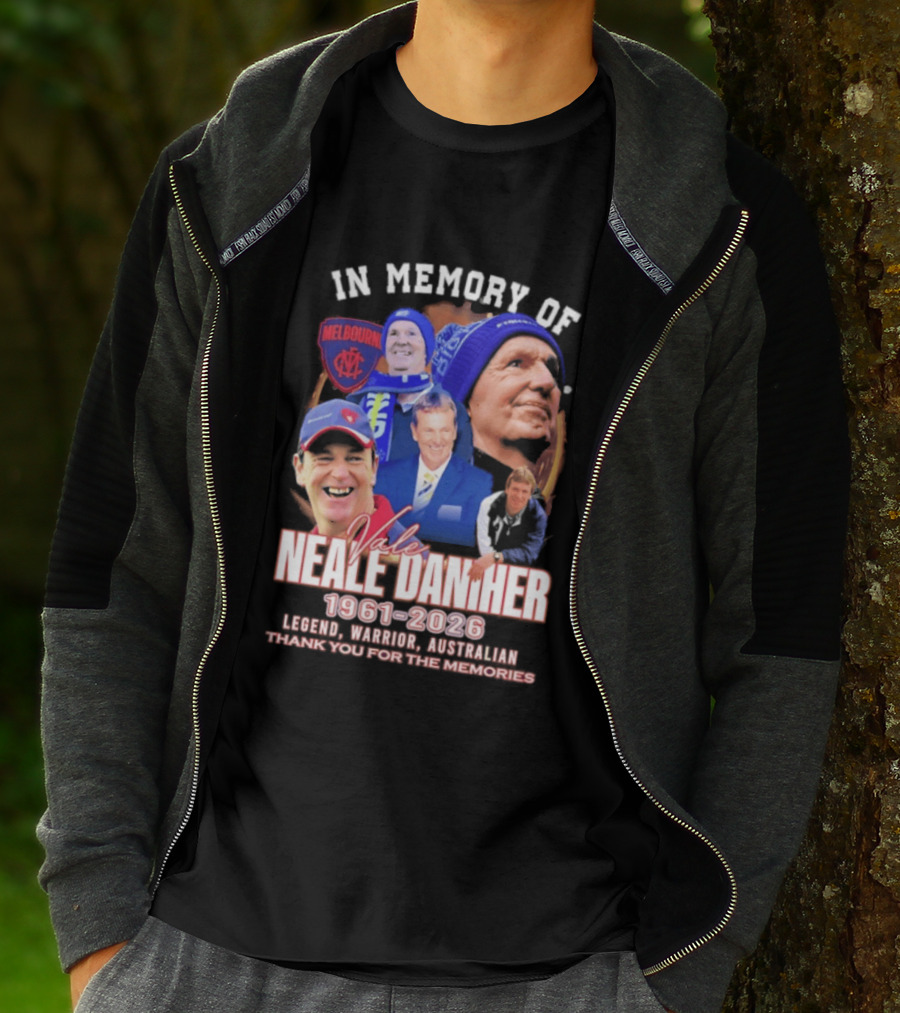 In Memory Of Vale Neale Daniher 1961 2026 Melbourne Legend Warrior Australian Thank You For The Memories T-Shirt