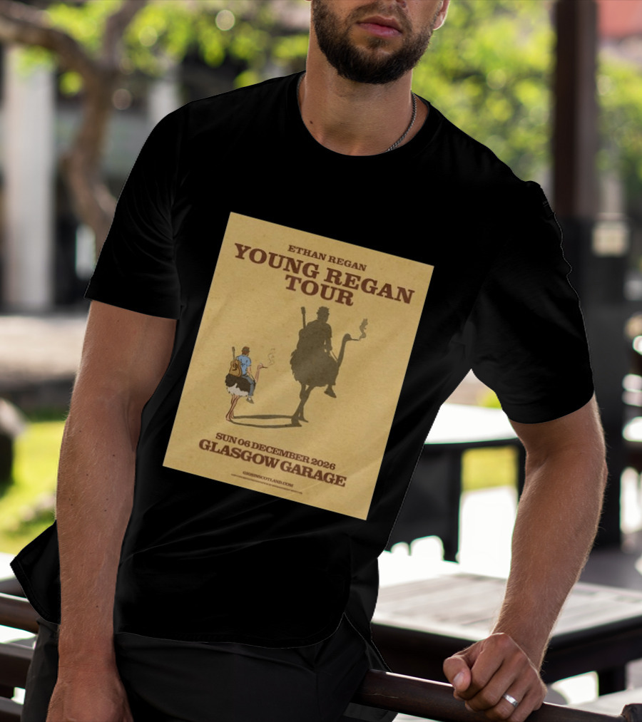 Ethan Regan Young Regan Tour December 2026 Glasgow Garage T-Shirt