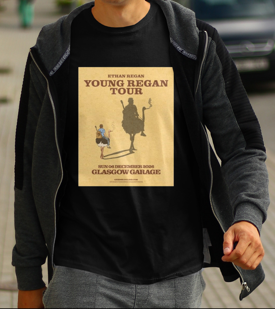 Ethan Regan Young Regan Tour December 2026 Glasgow Garage T-Shirt