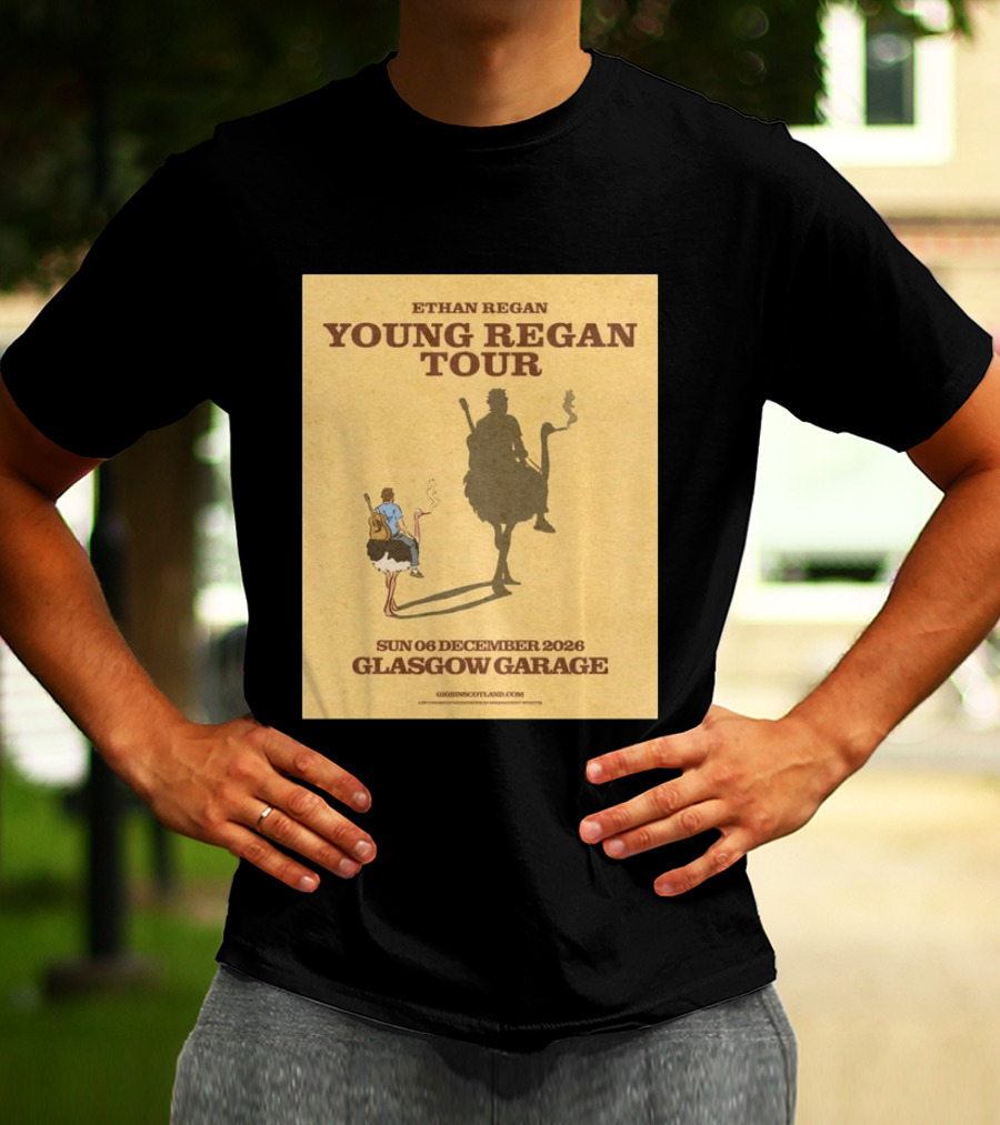 Ethan Regan Young Regan Tour December 2026 Glasgow Garage T-Shirt