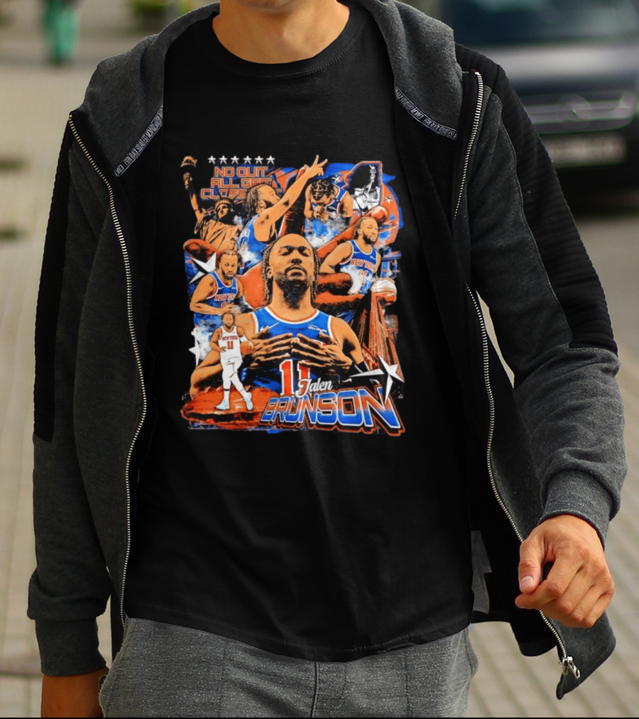 Jalen Brunson New York Knicks NBA No Quit All Grit Close Out 11 T-Shirt
