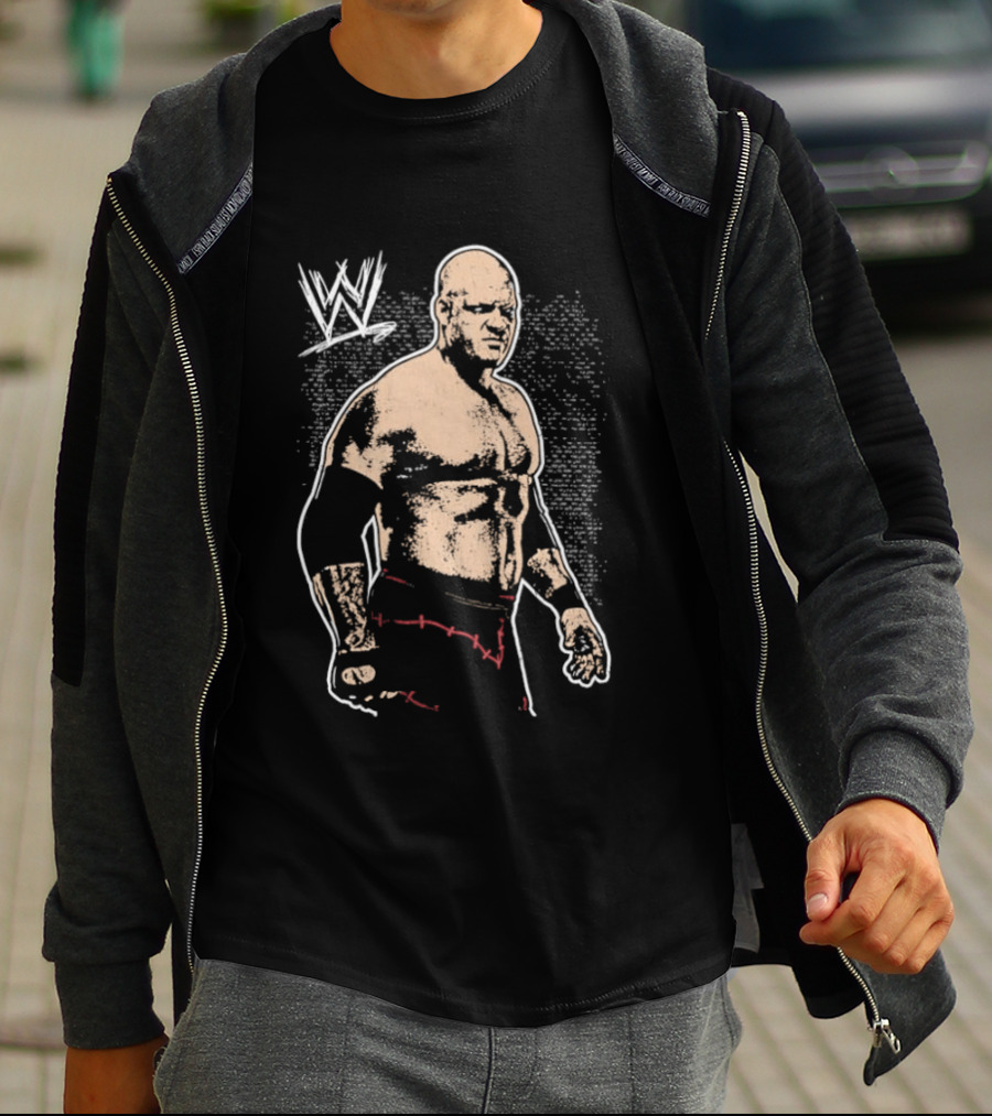 Kane WWE Wrestling Stitched Men's WWE Iconic Fighter T-Shirt