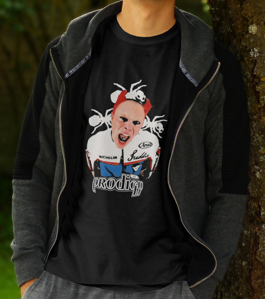 Keith Flint The Prodigy Michelin Arai Electronic Music Band Concert T-Shirt