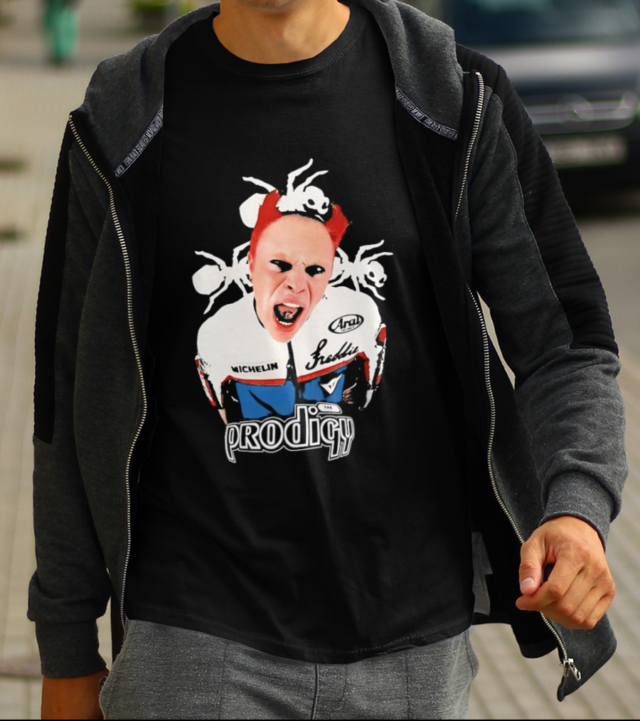 Keith Flint The Prodigy Michelin Arai Electronic Music Band Concert T-Shirt