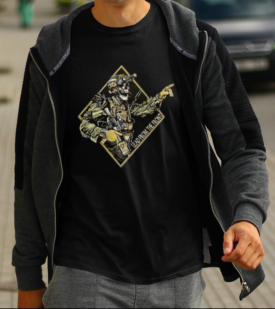 Lead From The Front Tactical Warrior Skeleton T-Shirt