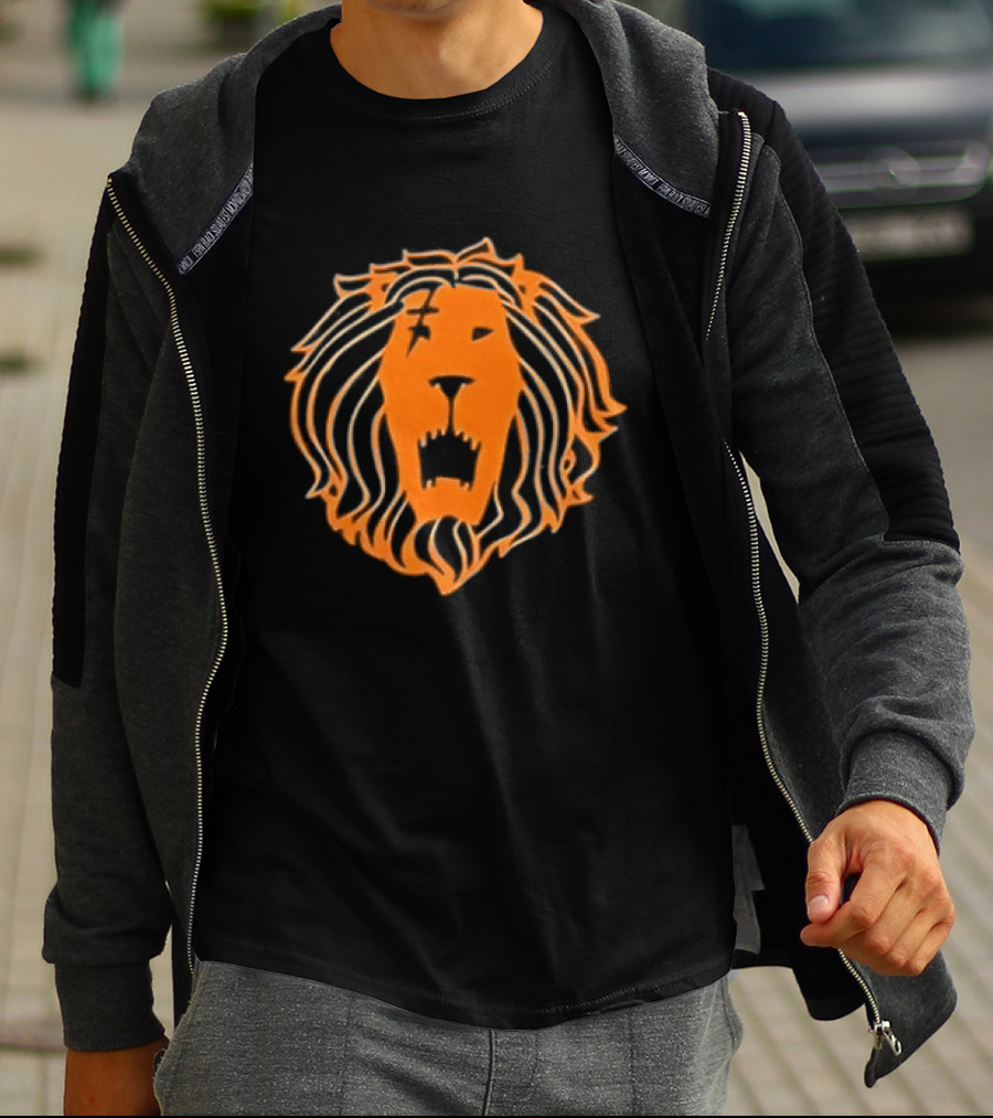 Lion Pride Seven Deadly Sins Rugged Roaring Face T-Shirt