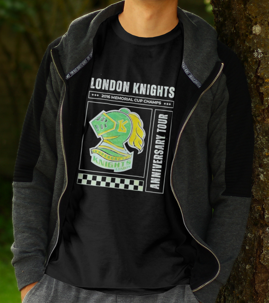 London Knights 2016 Memorial Cup Champs Anniversary Tour T-Shirt