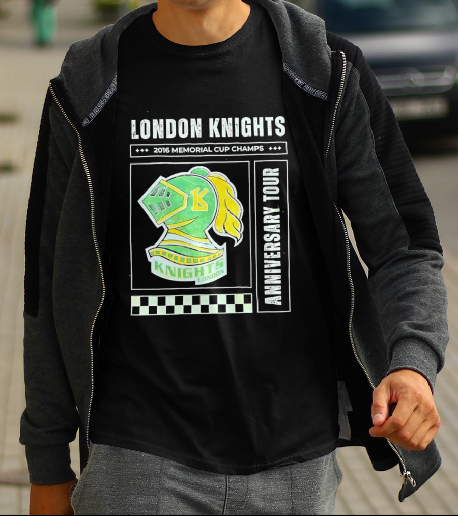 London Knights 2016 Memorial Cup Champs Anniversary Tour T-Shirt