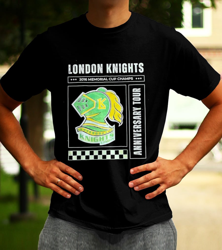 London Knights 2016 Memorial Cup Champs Anniversary Tour T-Shirt