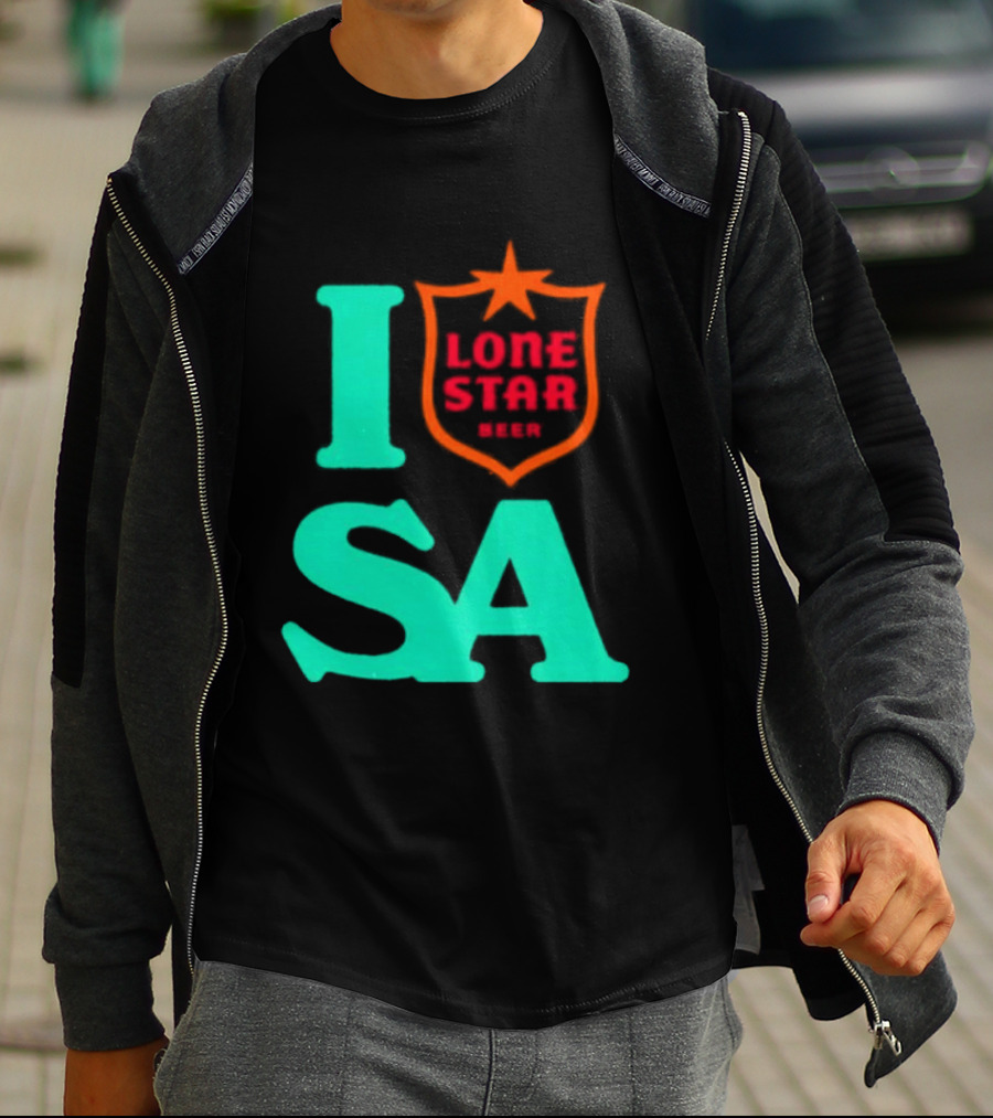 Lone Star Beer I Love San Antonio USA Texas T-Shirt